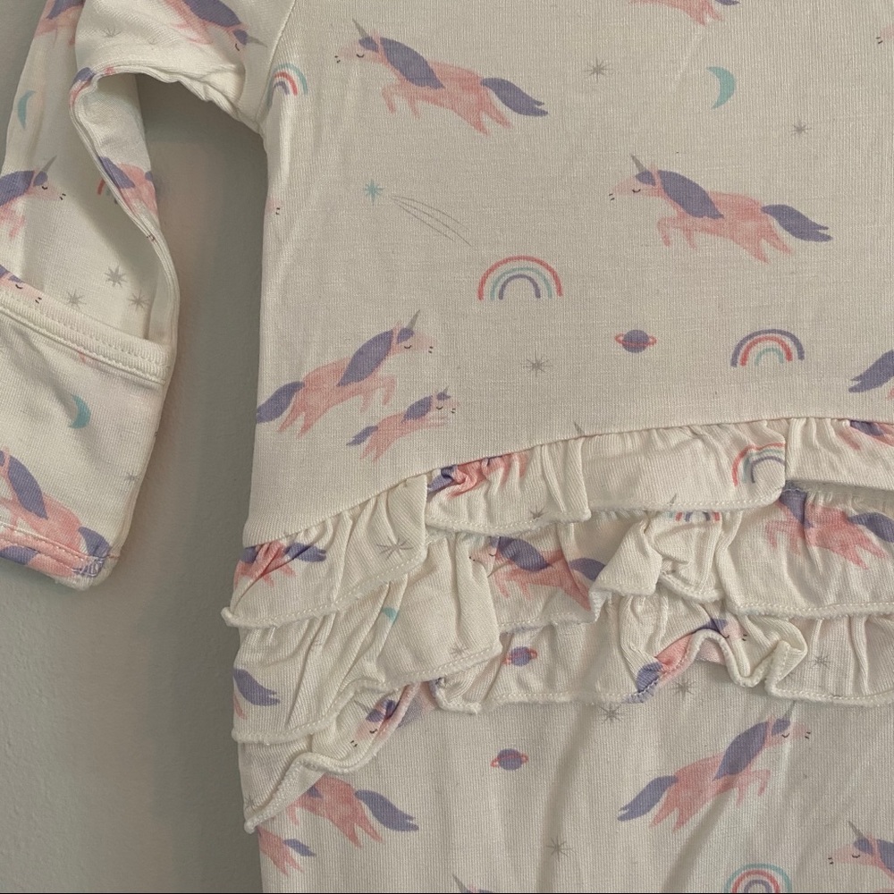 Unicorn 🦄 🌈 Footie Jammies -SOFT Bamboo Blend - Picture 4 of 5